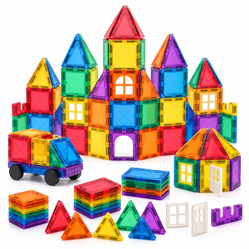 LUMQIVA™ Rainbow Magnetic Builder Set