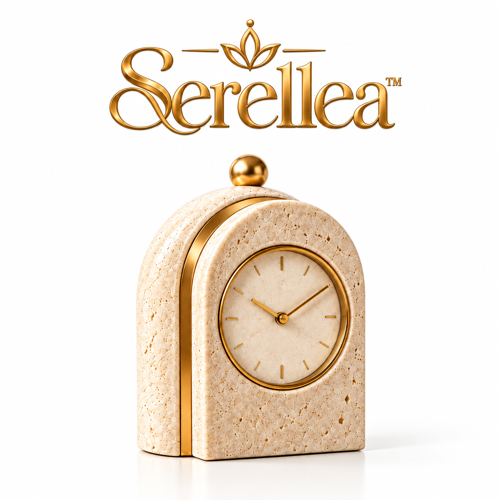 Serellea™ Margaux Sculpted Table Clock