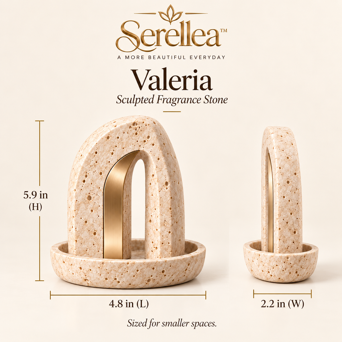 Serellea™ Valeria Sculpted Fragrance Stone
