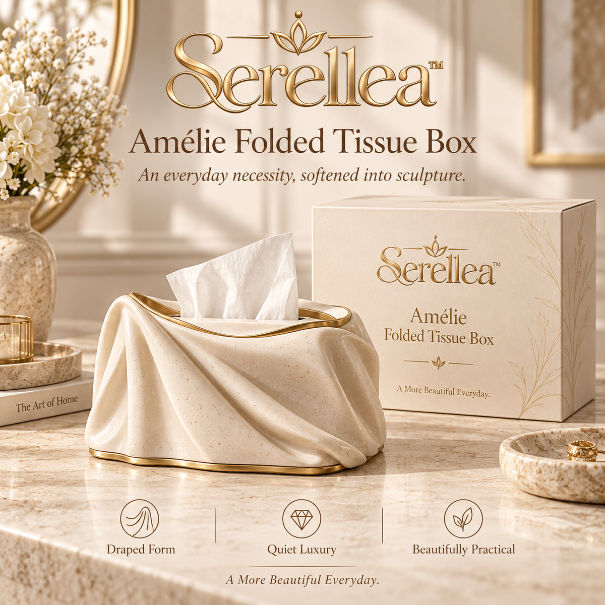 Serellea™ Amélie Folded Tissue Box