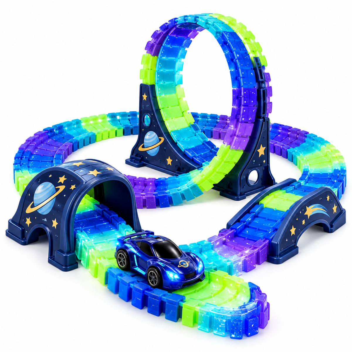 LUMQIVA™ Galaxy Glow Race Track
