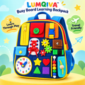 LUMQIVA™ Busy Board Learning Backpack