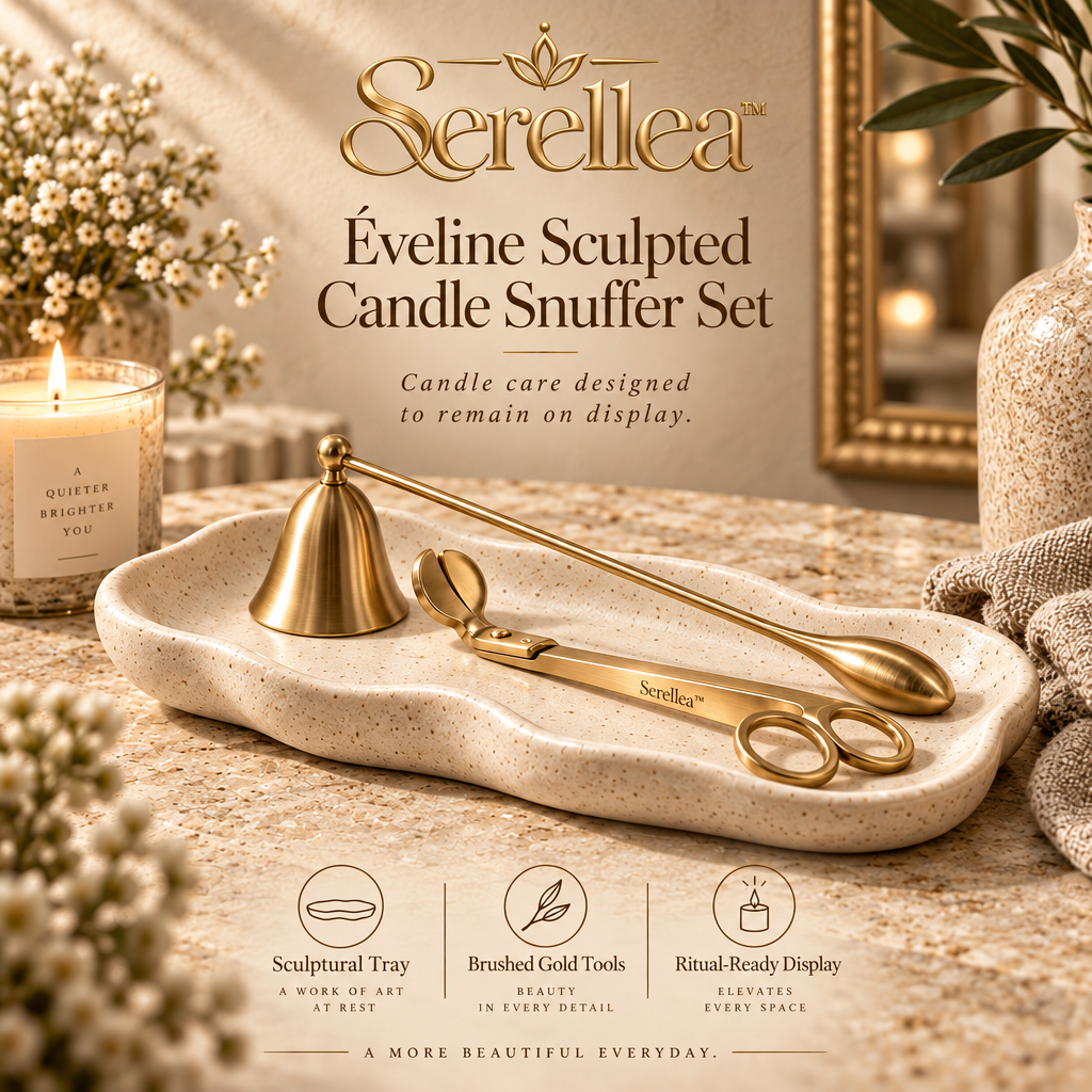 Serellea™ Éveline Sculpted Candle Snuffer Set