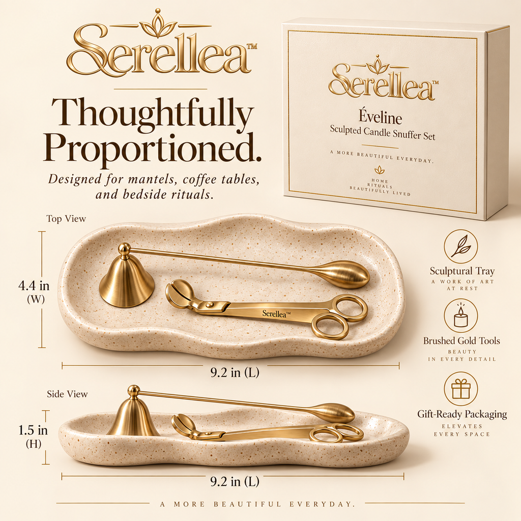 Serellea™ Éveline Sculpted Candle Snuffer Set