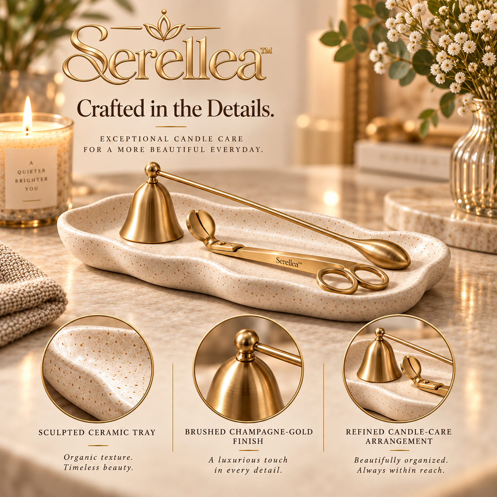 Serellea™ Éveline Sculpted Candle Snuffer Set