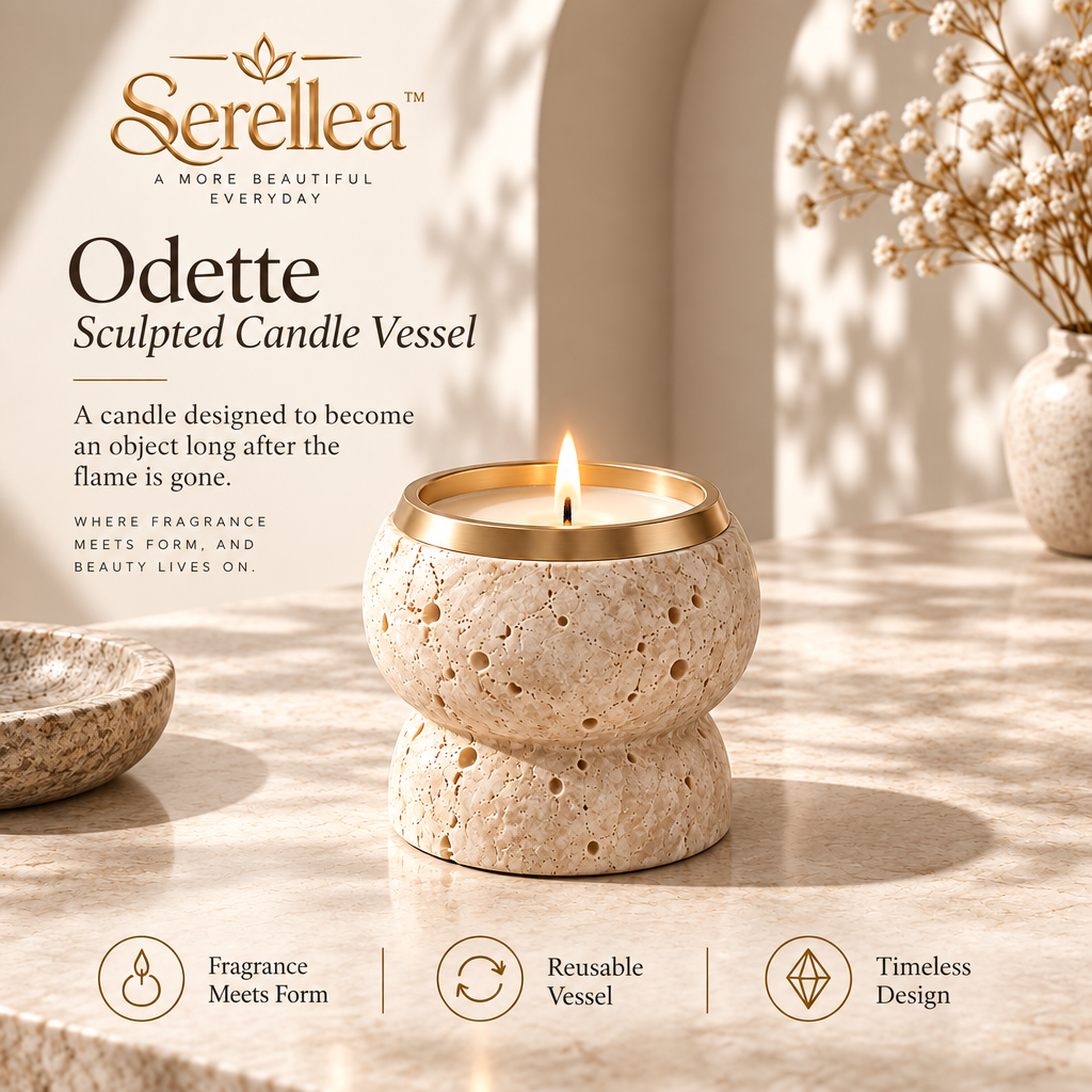 Serellea™ Odette Sculpted Candle Vessel
