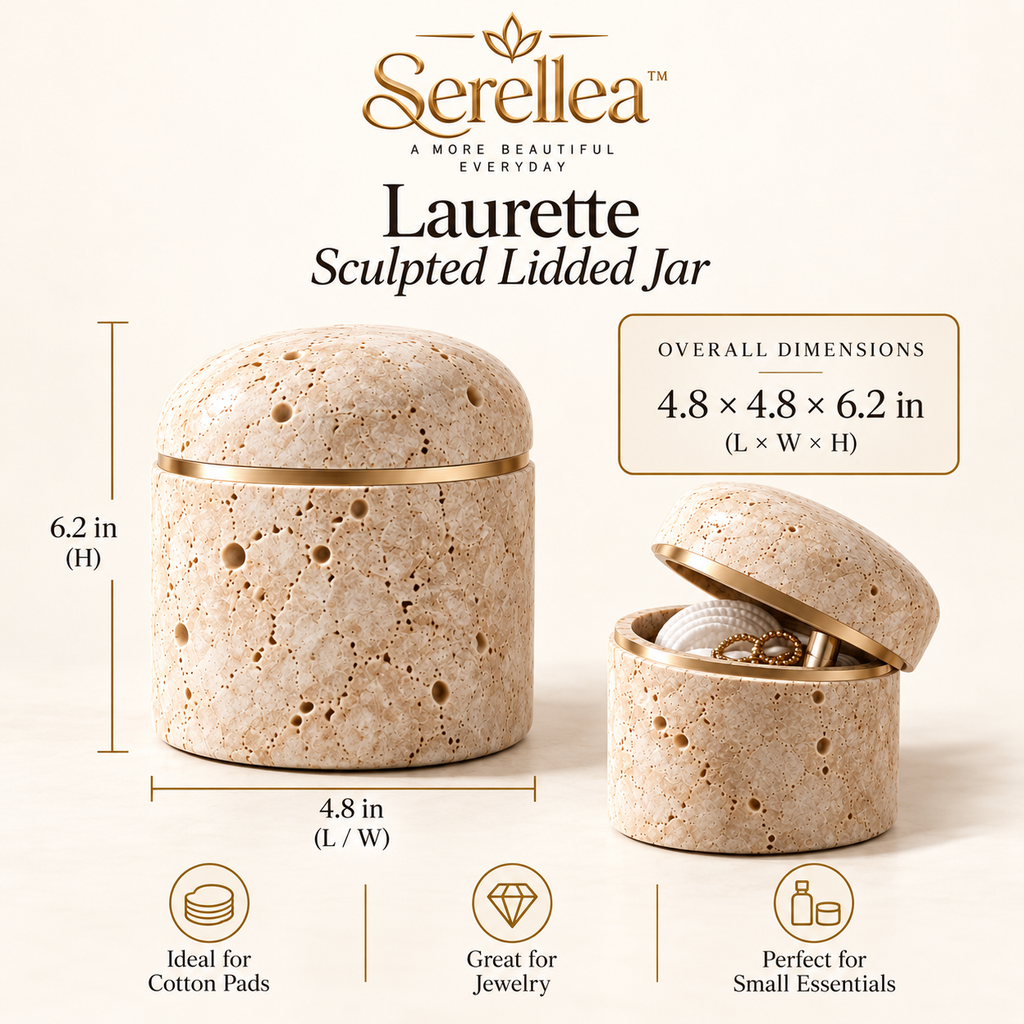 Serellea™ Laurette Sculpted Lidded Jar