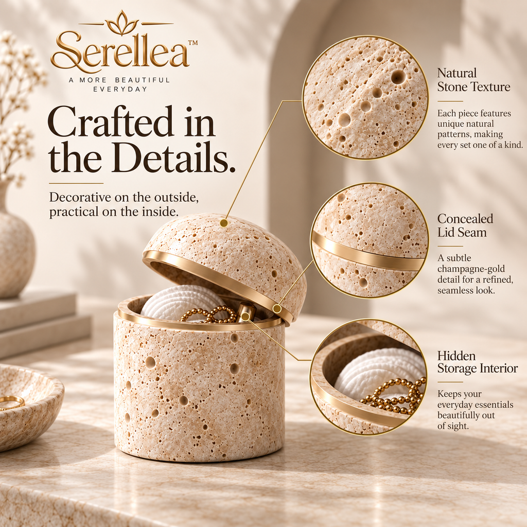 Serellea™ Laurette Sculpted Lidded Jar