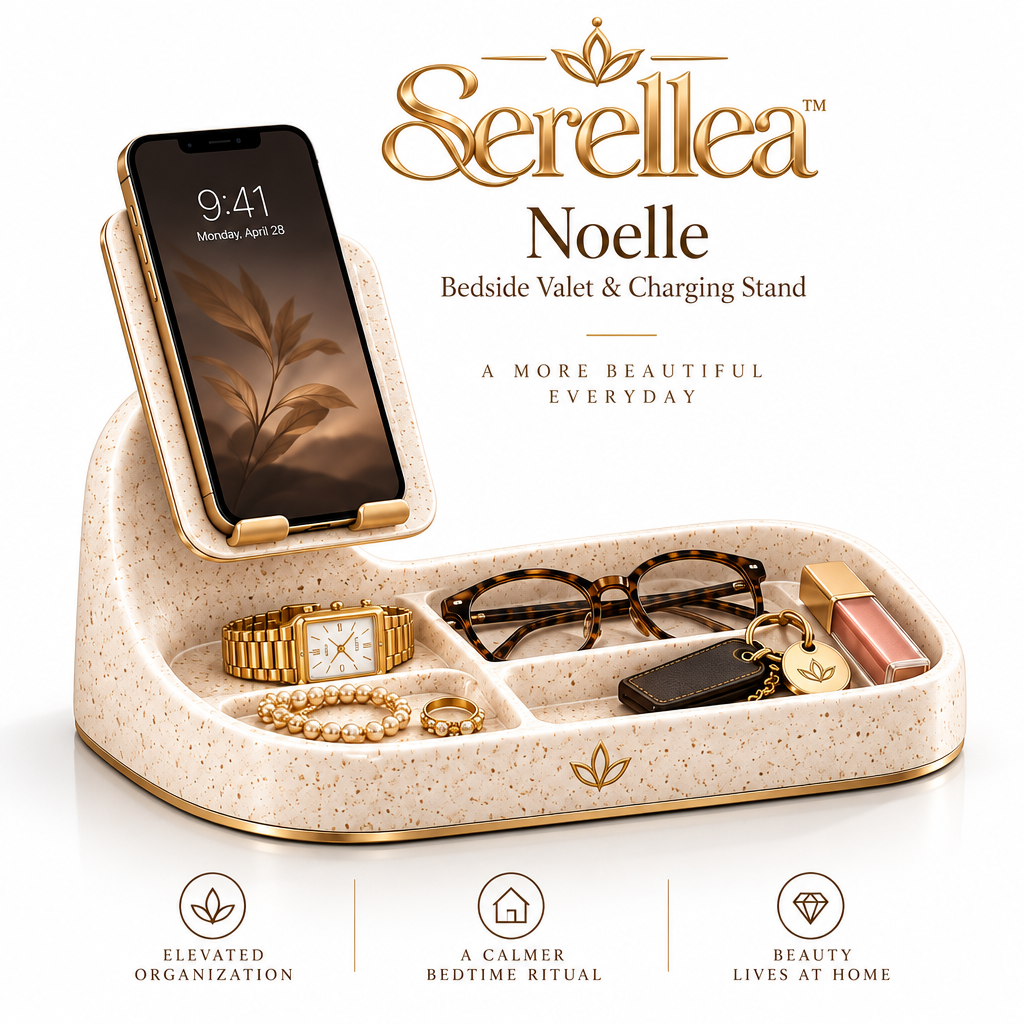 Serellea™ Noelle Bedside Valet & Charging Stand
